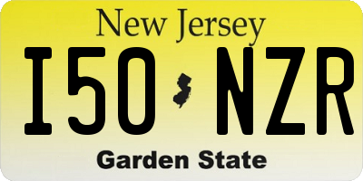 NJ license plate I50NZR