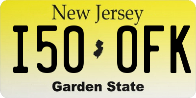 NJ license plate I50OFK