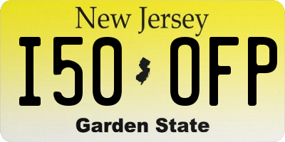 NJ license plate I50OFP