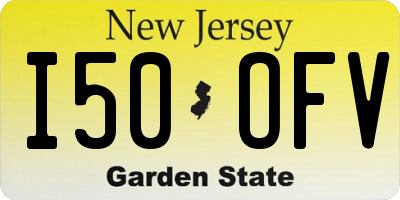 NJ license plate I50OFV