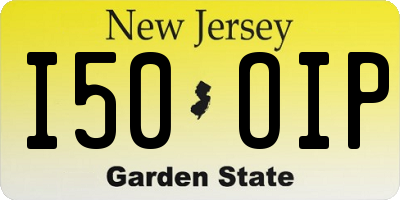NJ license plate I50OIP
