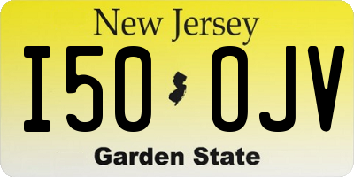 NJ license plate I50OJV