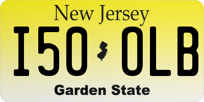 NJ license plate I50OLB