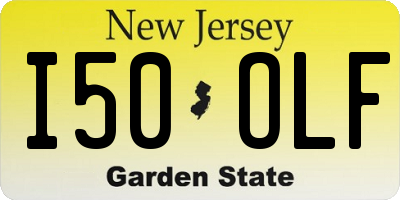 NJ license plate I50OLF