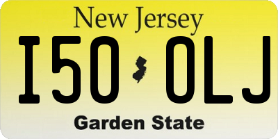 NJ license plate I50OLJ