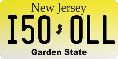 NJ license plate I50OLL