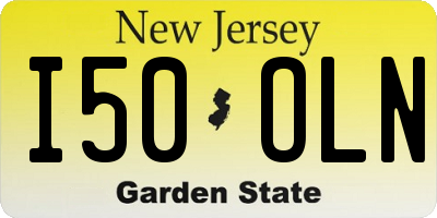 NJ license plate I50OLN