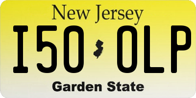 NJ license plate I50OLP