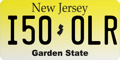 NJ license plate I50OLR
