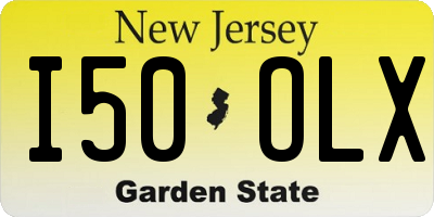 NJ license plate I50OLX