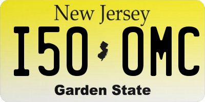 NJ license plate I50OMC