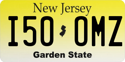 NJ license plate I50OMZ