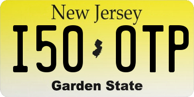 NJ license plate I50OTP