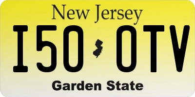NJ license plate I50OTV