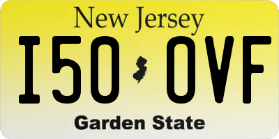 NJ license plate I50OVF