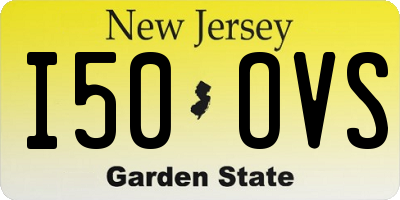 NJ license plate I50OVS