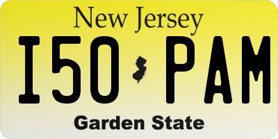 NJ license plate I50PAM