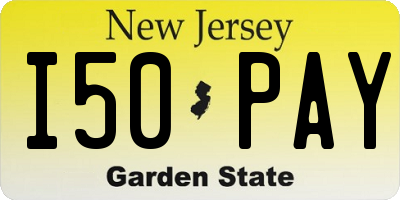 NJ license plate I50PAY