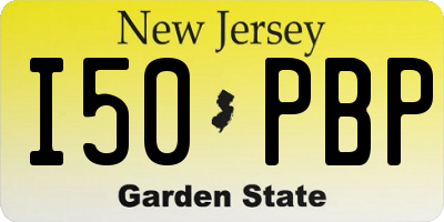 NJ license plate I50PBP