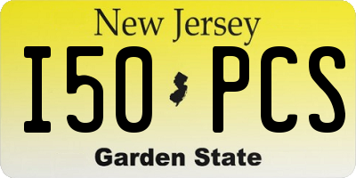 NJ license plate I50PCS