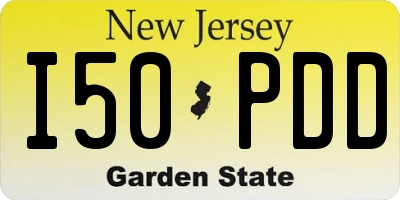 NJ license plate I50PDD