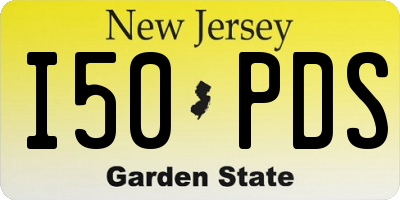 NJ license plate I50PDS