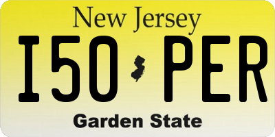 NJ license plate I50PER