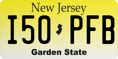 NJ license plate I50PFB