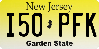 NJ license plate I50PFK