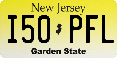 NJ license plate I50PFL