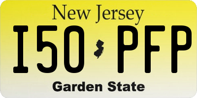NJ license plate I50PFP