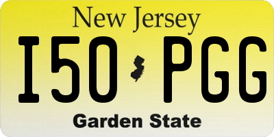 NJ license plate I50PGG