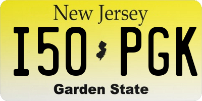 NJ license plate I50PGK