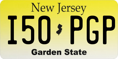 NJ license plate I50PGP