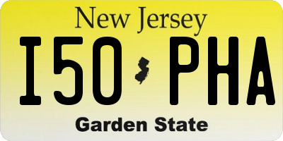 NJ license plate I50PHA