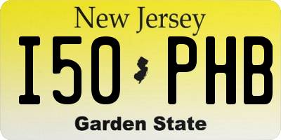 NJ license plate I50PHB