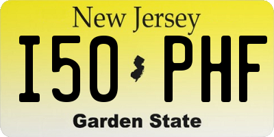 NJ license plate I50PHF