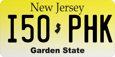 NJ license plate I50PHK