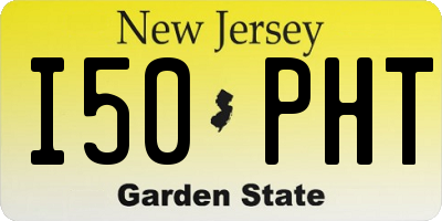 NJ license plate I50PHT