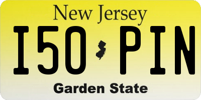NJ license plate I50PIN