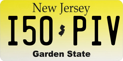 NJ license plate I50PIV