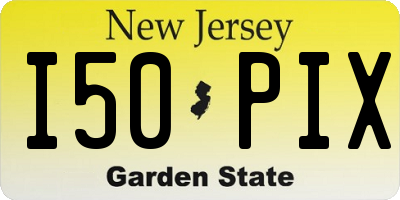 NJ license plate I50PIX
