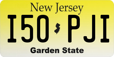 NJ license plate I50PJI