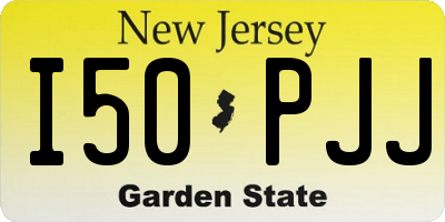 NJ license plate I50PJJ