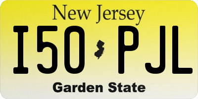NJ license plate I50PJL