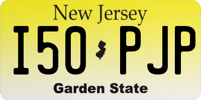 NJ license plate I50PJP