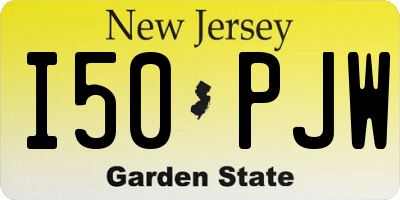 NJ license plate I50PJW