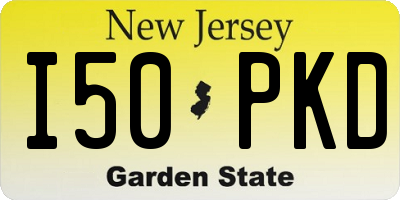 NJ license plate I50PKD