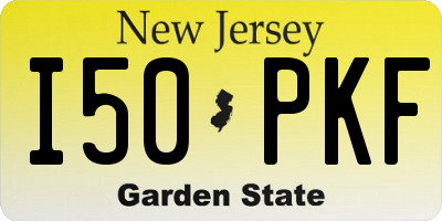 NJ license plate I50PKF