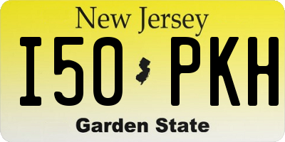 NJ license plate I50PKH